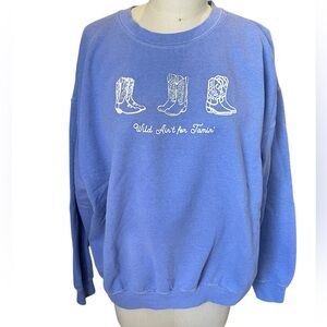 Cowboy Boot Graphic Sweatshirt OS